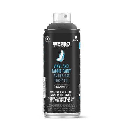 WEPRO Barva na vinyl a textil - černá matná 400 ml