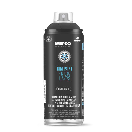 WEPRO Barva na disky kol - matná černá 400 ml